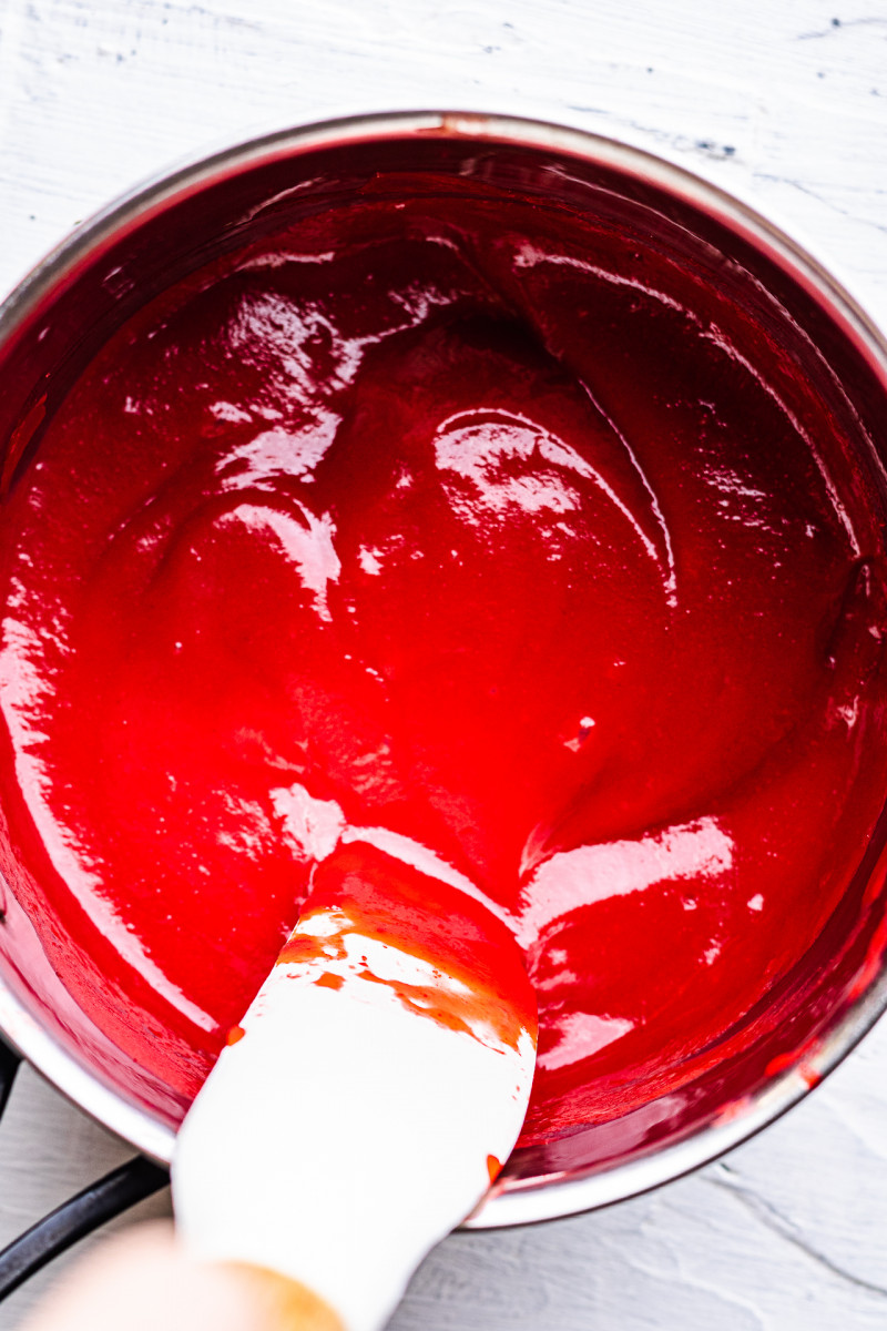 vegan strawberry cheesecake bars reduction