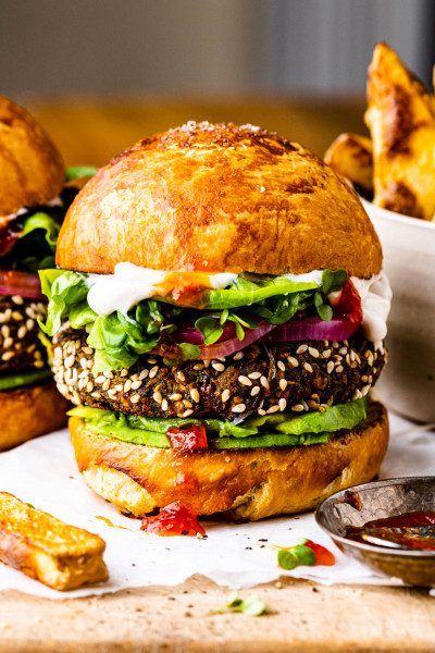 courgette burger made