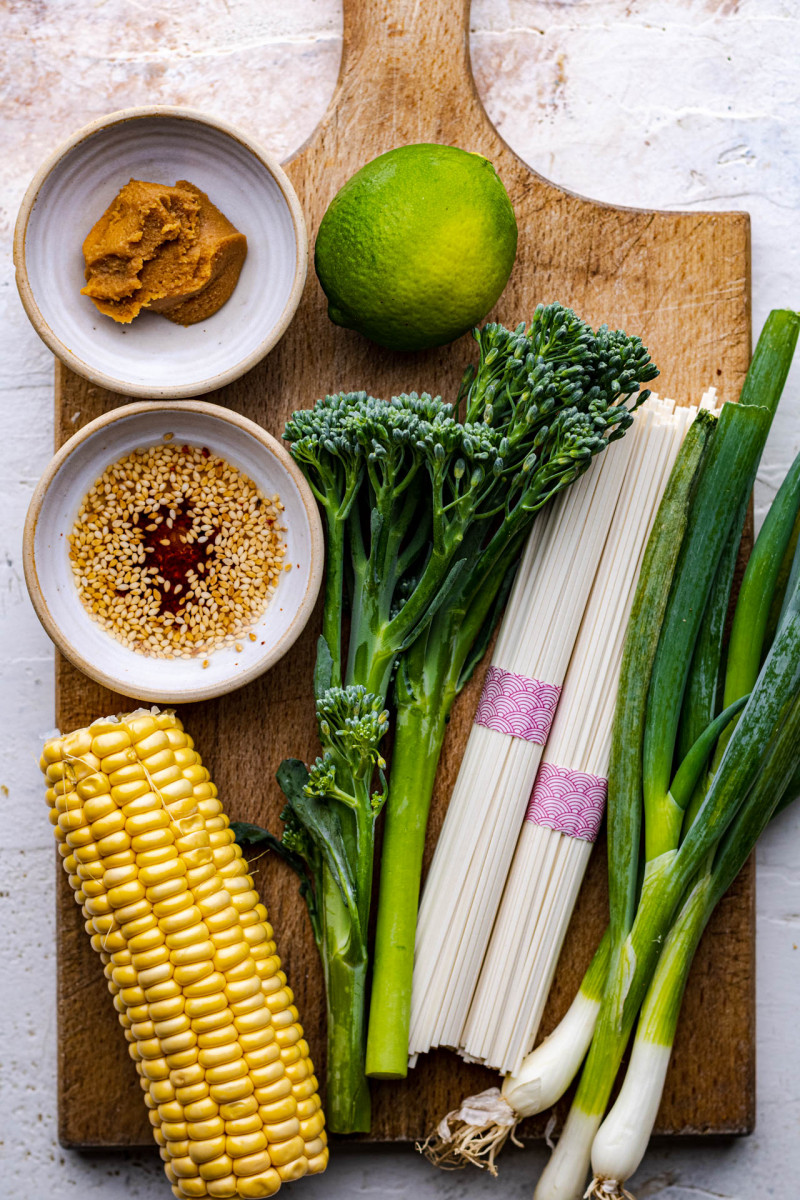 miso noodles charred corn ingredients