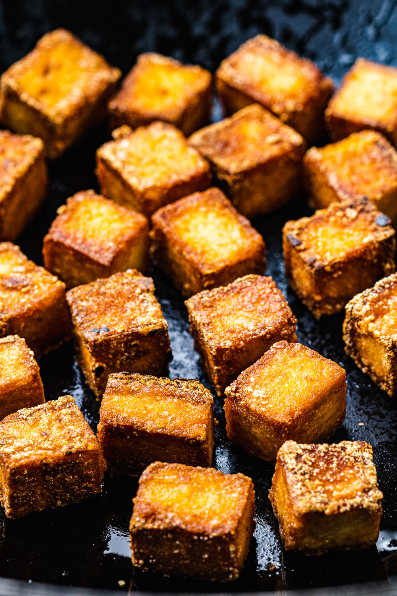 peanut tofu fried