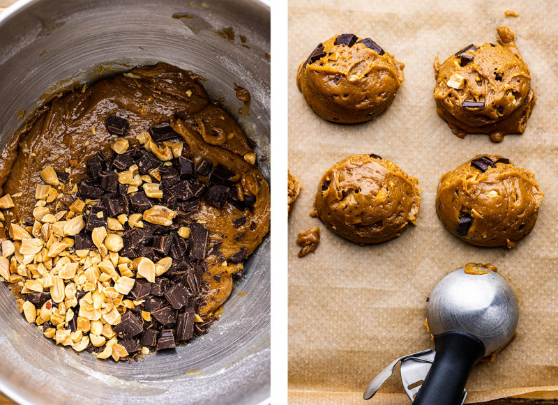 eggless peanut butter cookies mixins scoop
