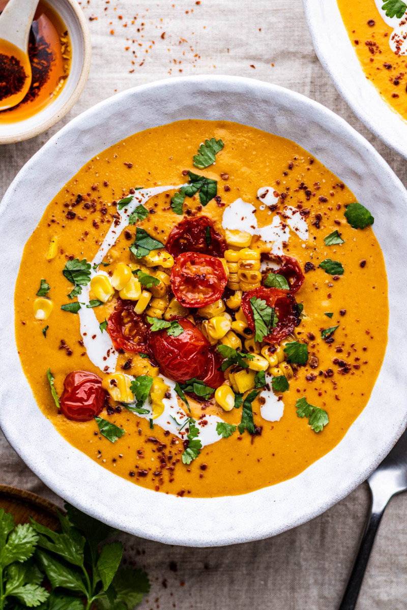 mexican corn soup bowl