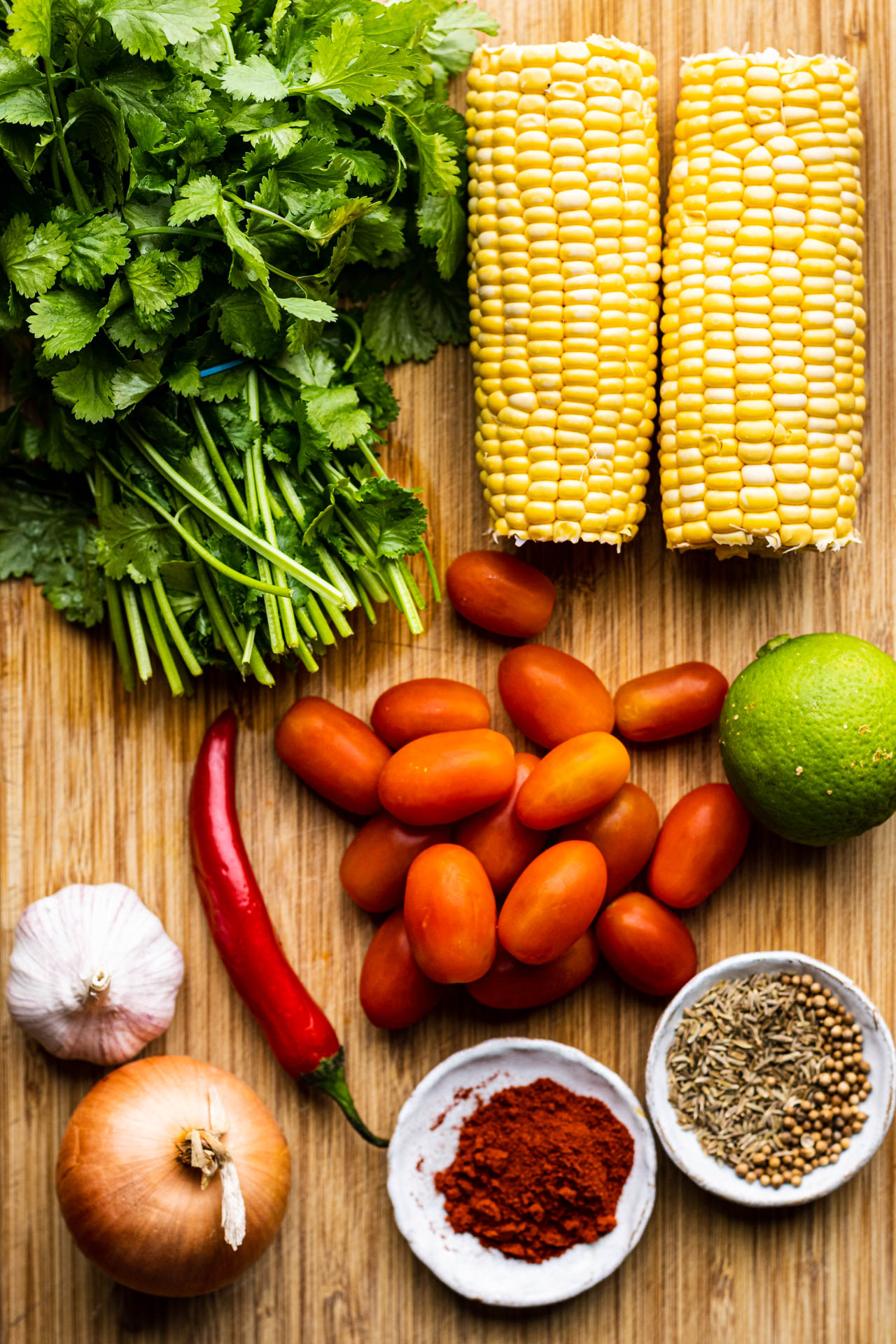 Mexican corn soup ingredients