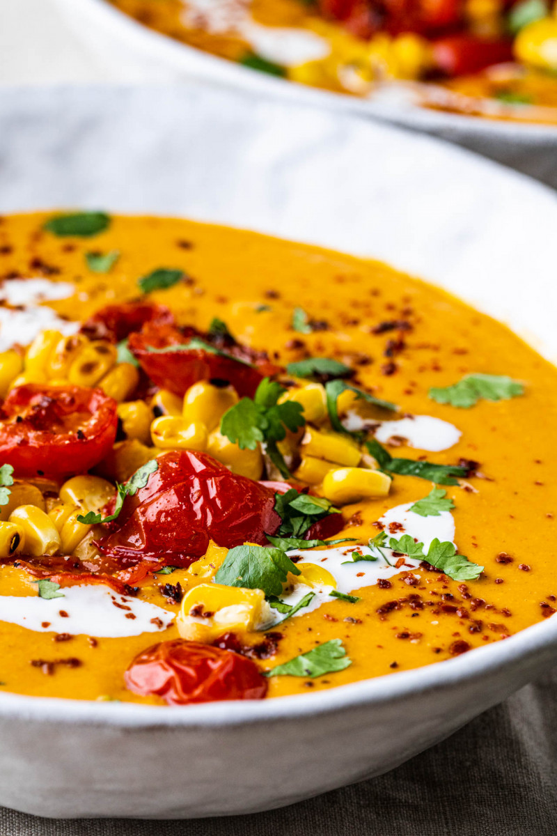 mexican corn soup side