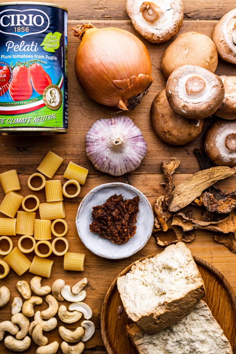 vegan pasta bake ingredients