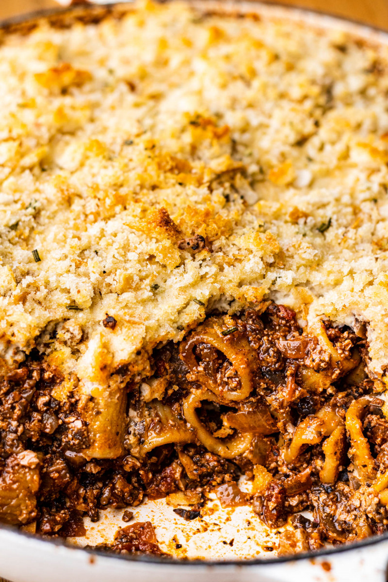 vegan pasta bake side