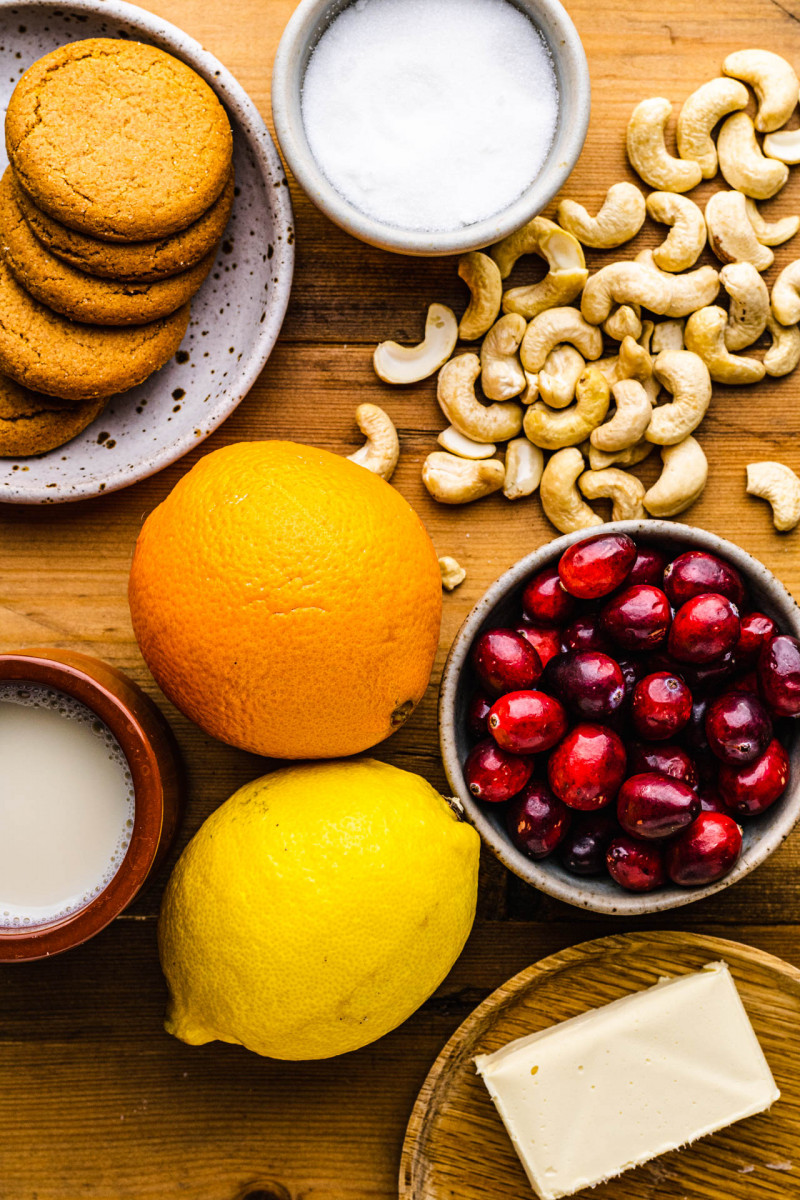 cranberry cheesecake bars ingredients