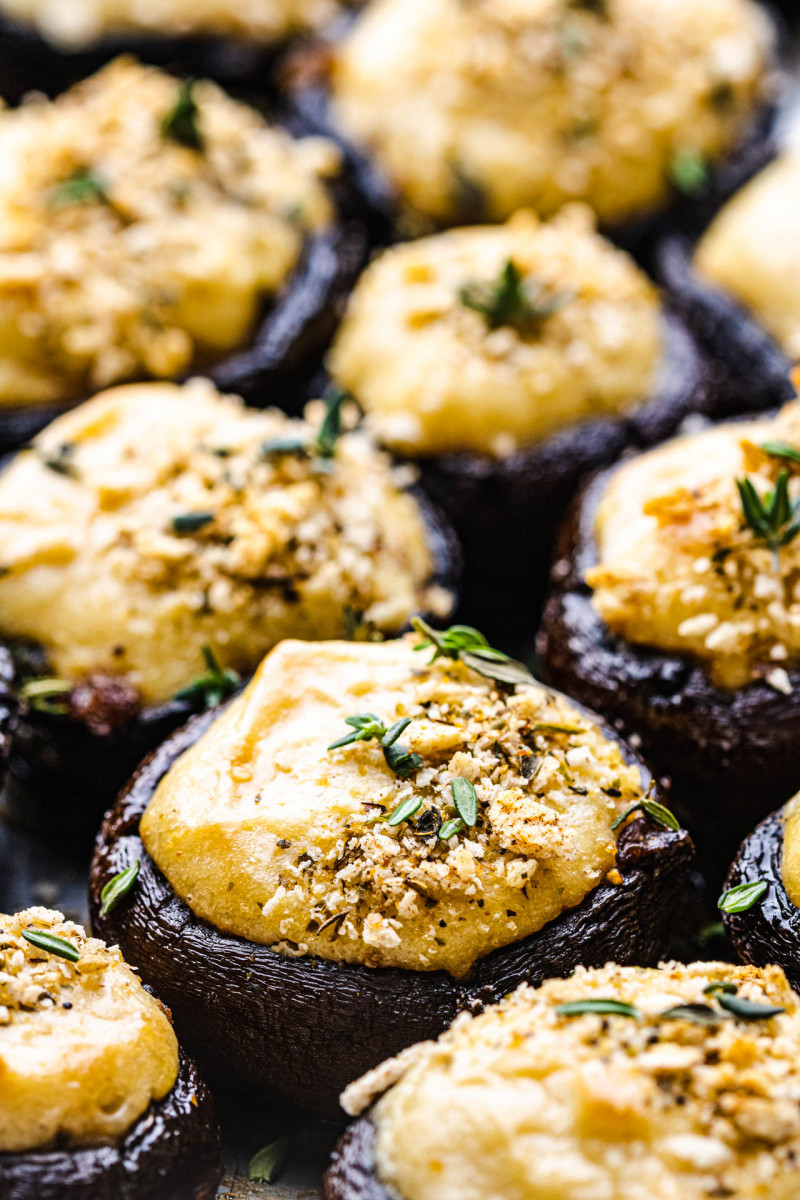 stuffed mushrooms side