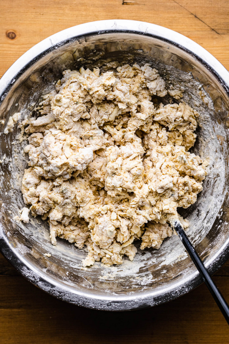 vegan biscuits rough dough