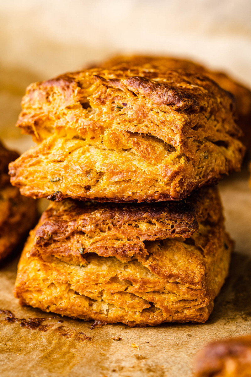 vegan biscuits stack
