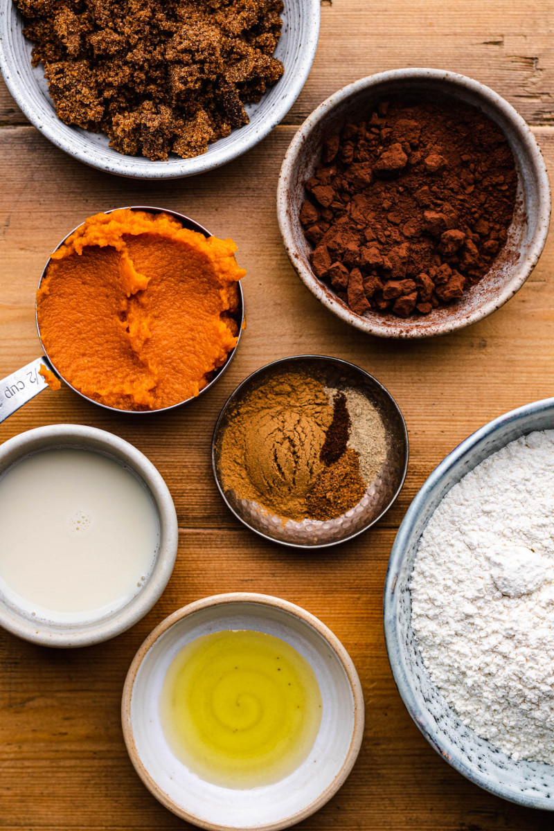 vegan pumpkin marble cake ingredients