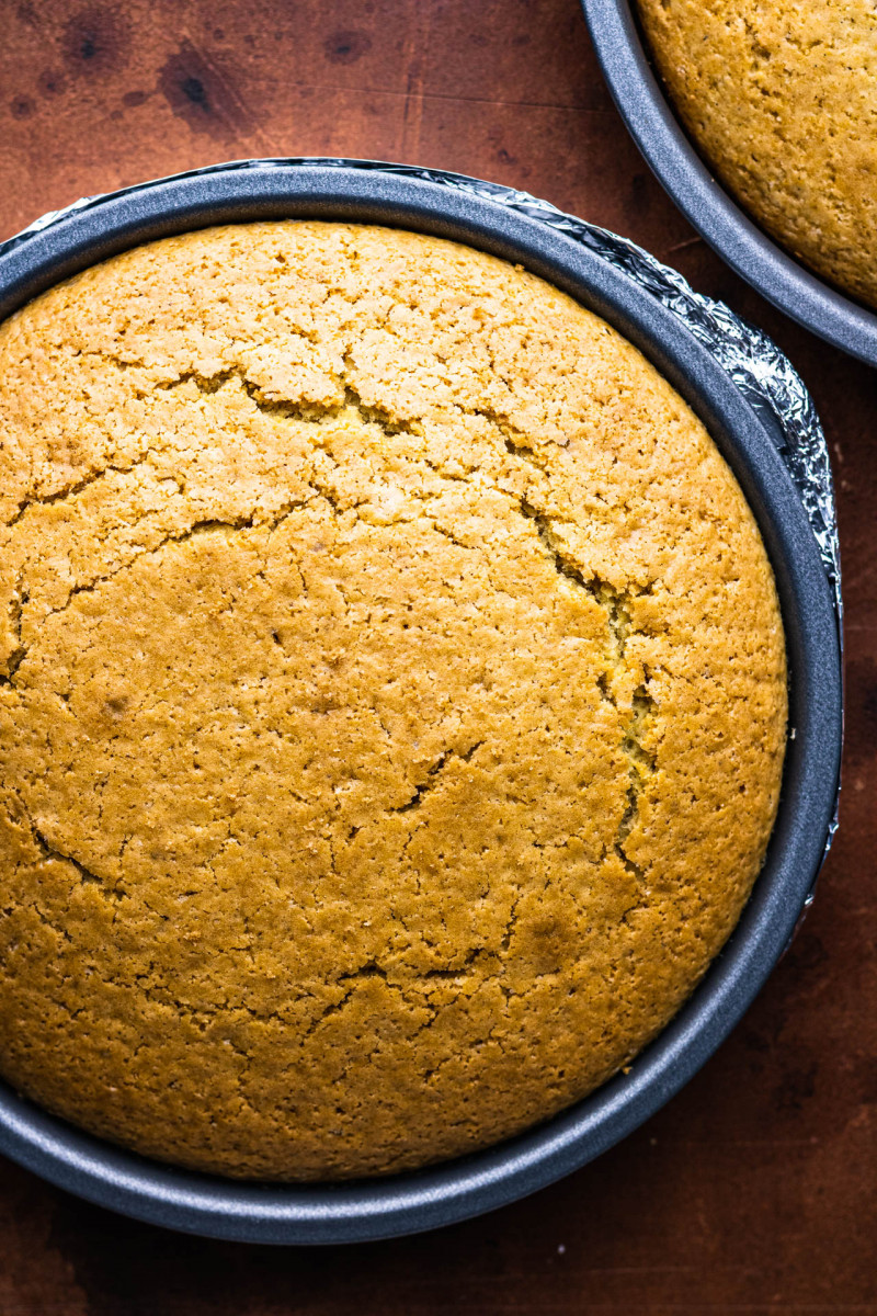 vegan tiramisu cake baked