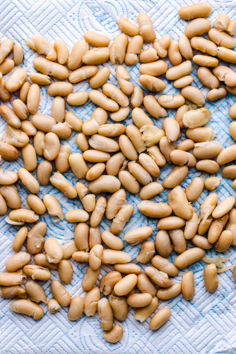 crispy beans blotted
