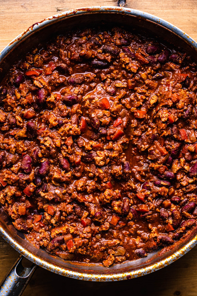 baked sweet potatoes chilli
