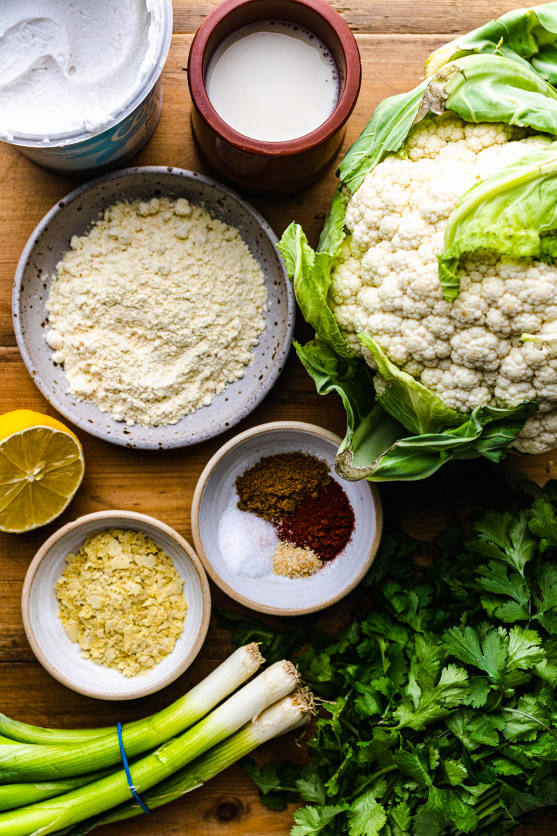 cauliflower fritters ingredients