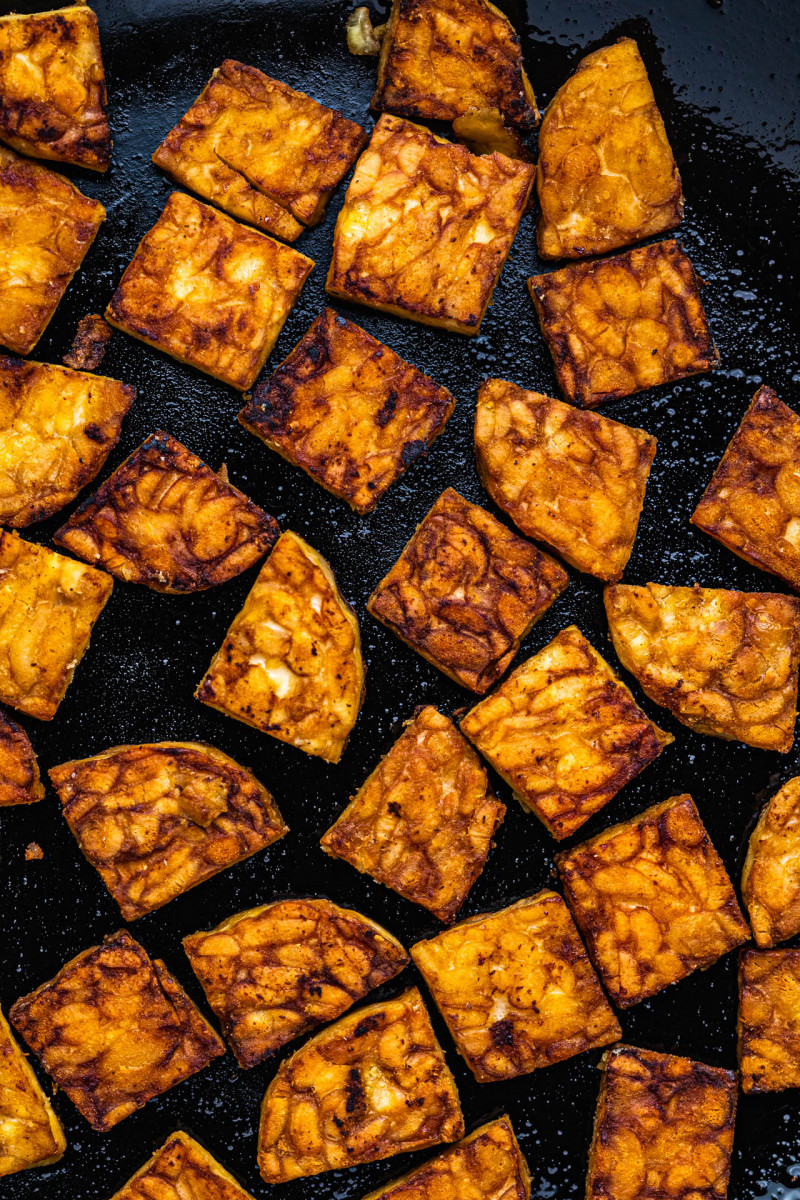 quick noodles tempeh fried