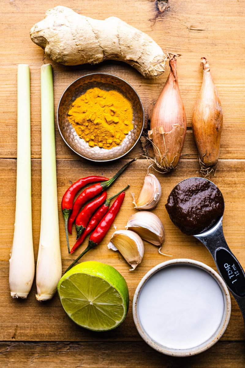 yellow curry tempeh ingredients