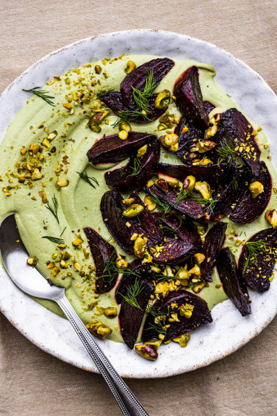 roasted beets creamy dill dressing