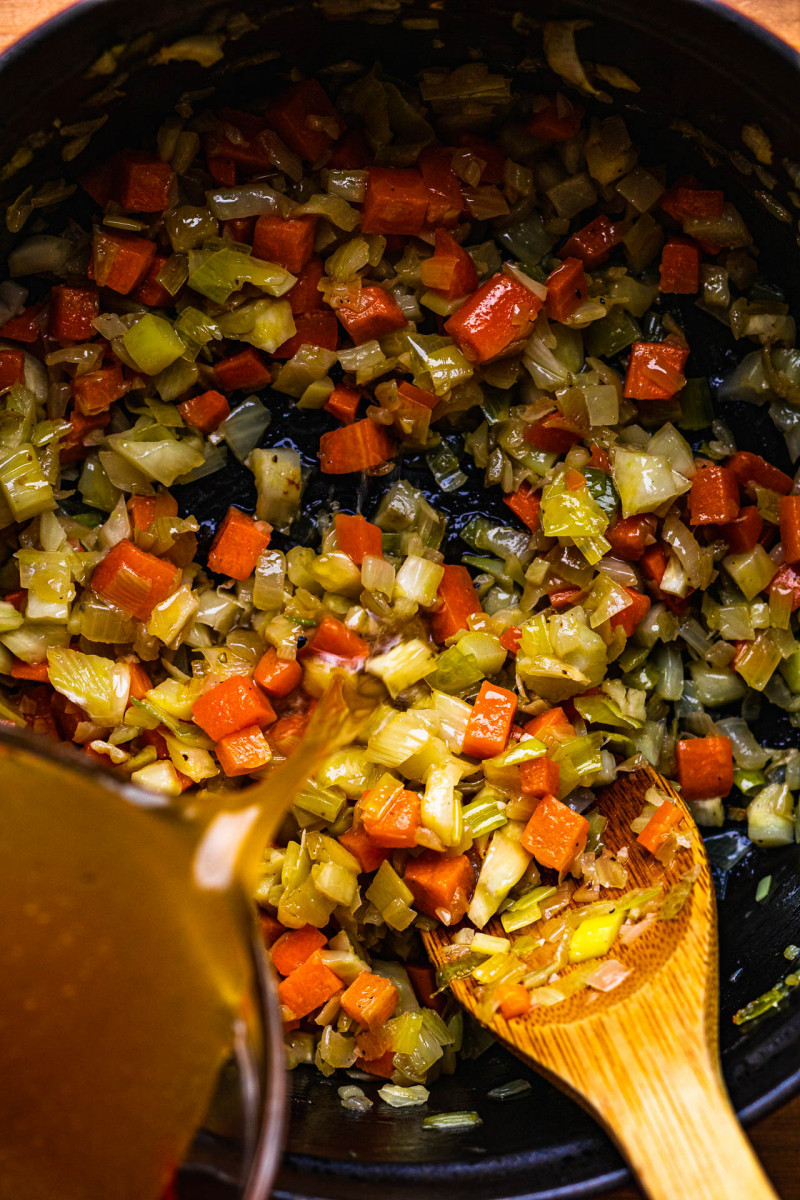 spring minestrone soffritto