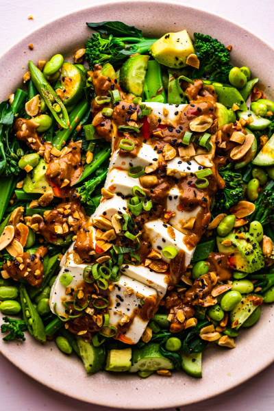 summer salad silken tofu