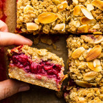Strawberry crumble bars