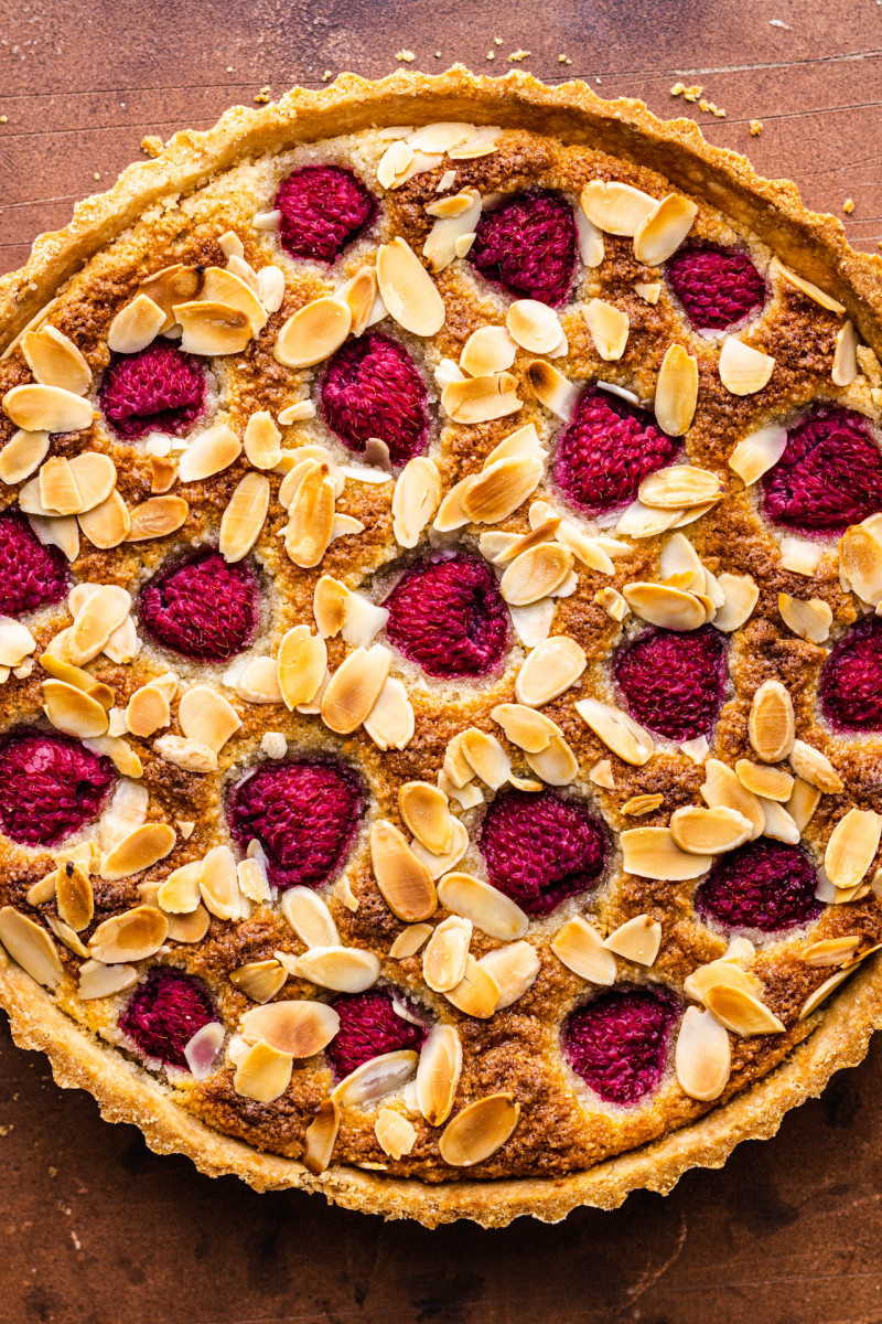 vegan bakewell tart after