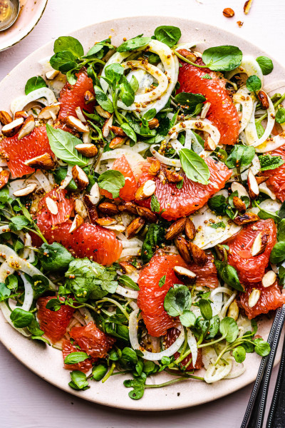 grapefruit fennel salad shadow
