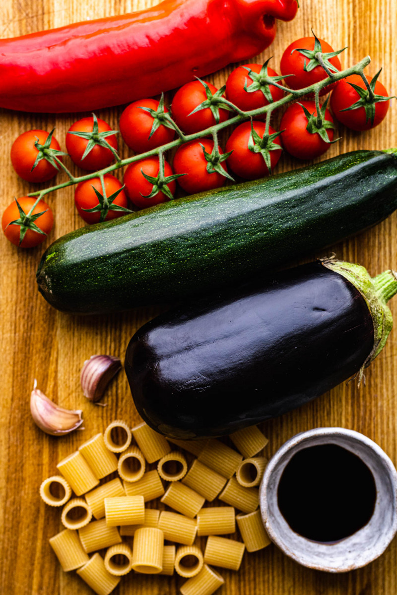 roasted vegetable pasta ingredients