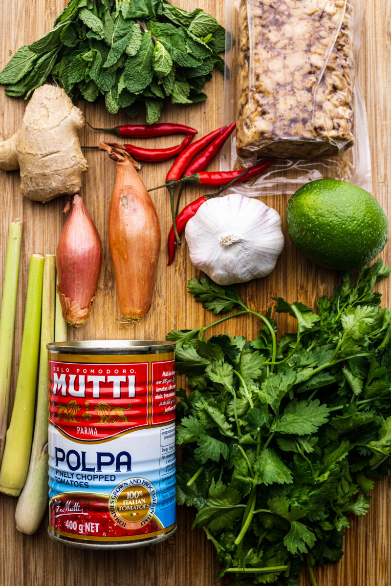 lemongrass tempeh ingredients