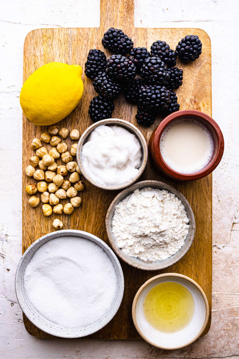 vegan blackberry cake ingredients