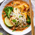 Thai red curry noodle soup